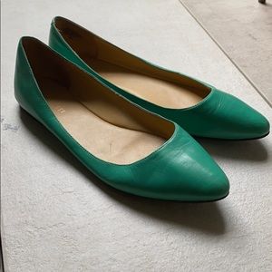 Minty green NINE WEST flats